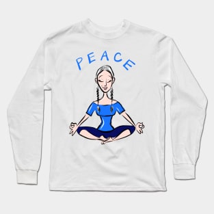 Peace in Yoga Long Sleeve T-Shirt